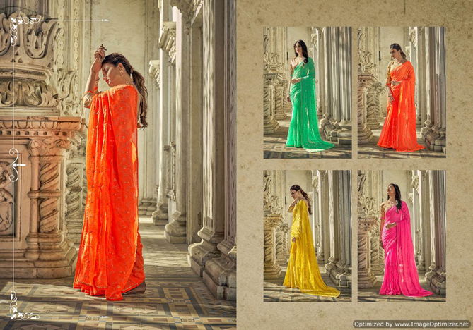 Ynf Kapardara Heavy Designer Festive Sequence Chiffon Latest Saree Collection